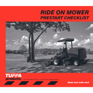 Rideon Mower prestart checklist